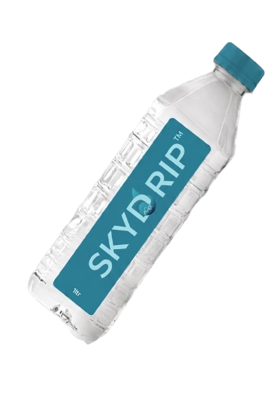 SkyDrip 20L jar and 500ml bottle